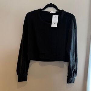 Elegant Black Cropped Top